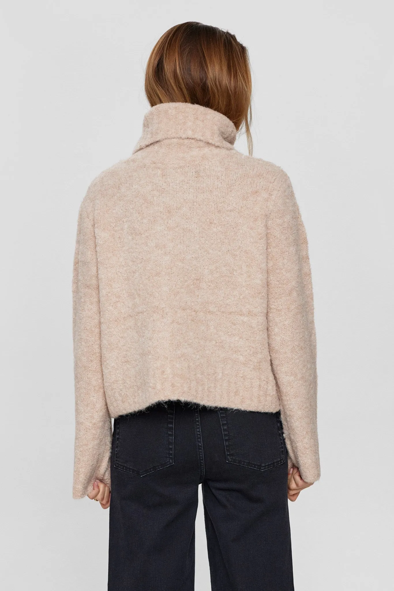 NUWILLA CROPPED PULLOVER  - Birch Melange
