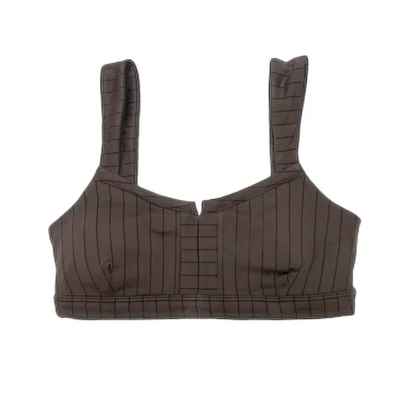NWT ALO Yoga Pinstriped Sports Bra (see matching Flared Leggings also listed)