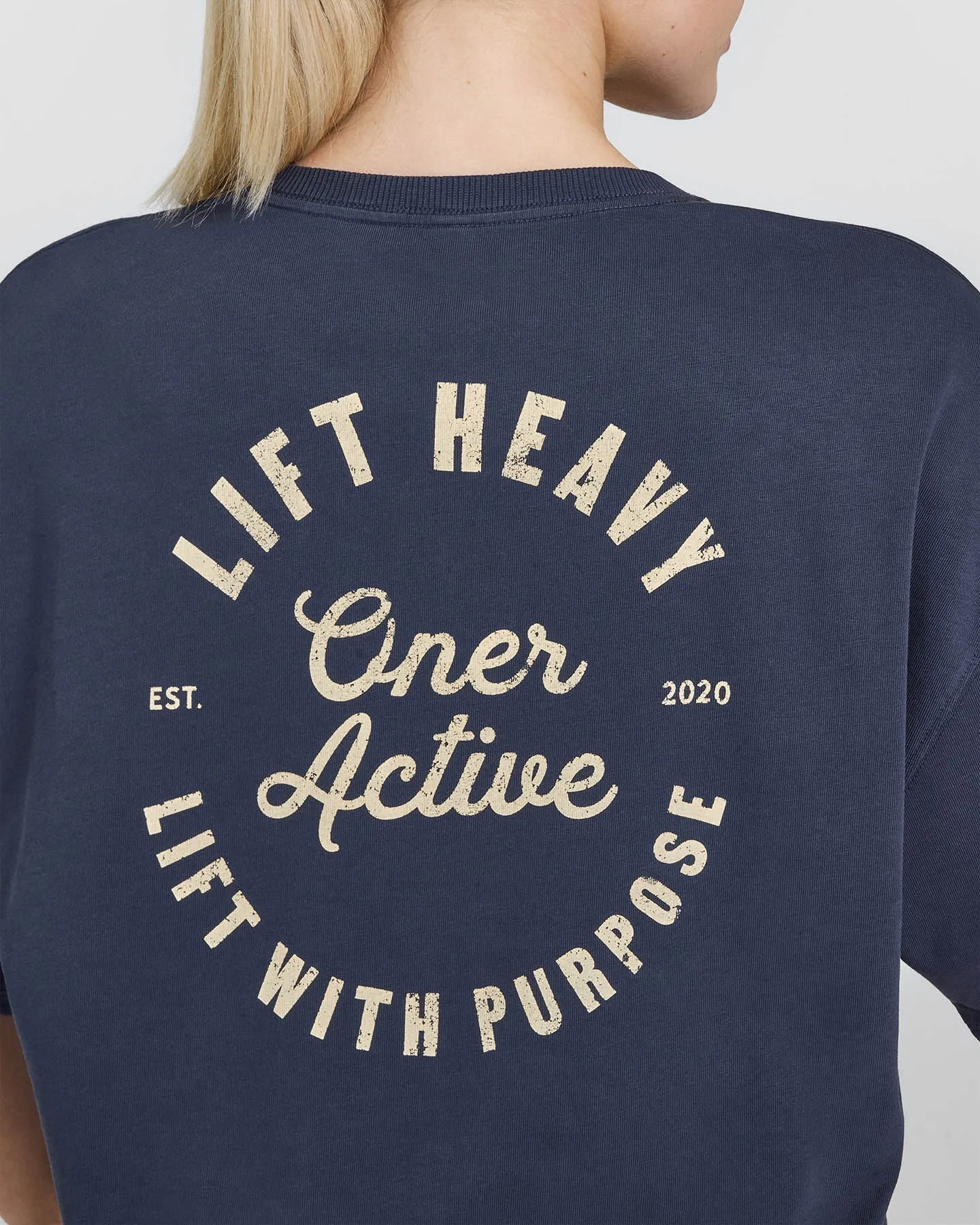 OA Graphic Washed T-Shirt | True Blue