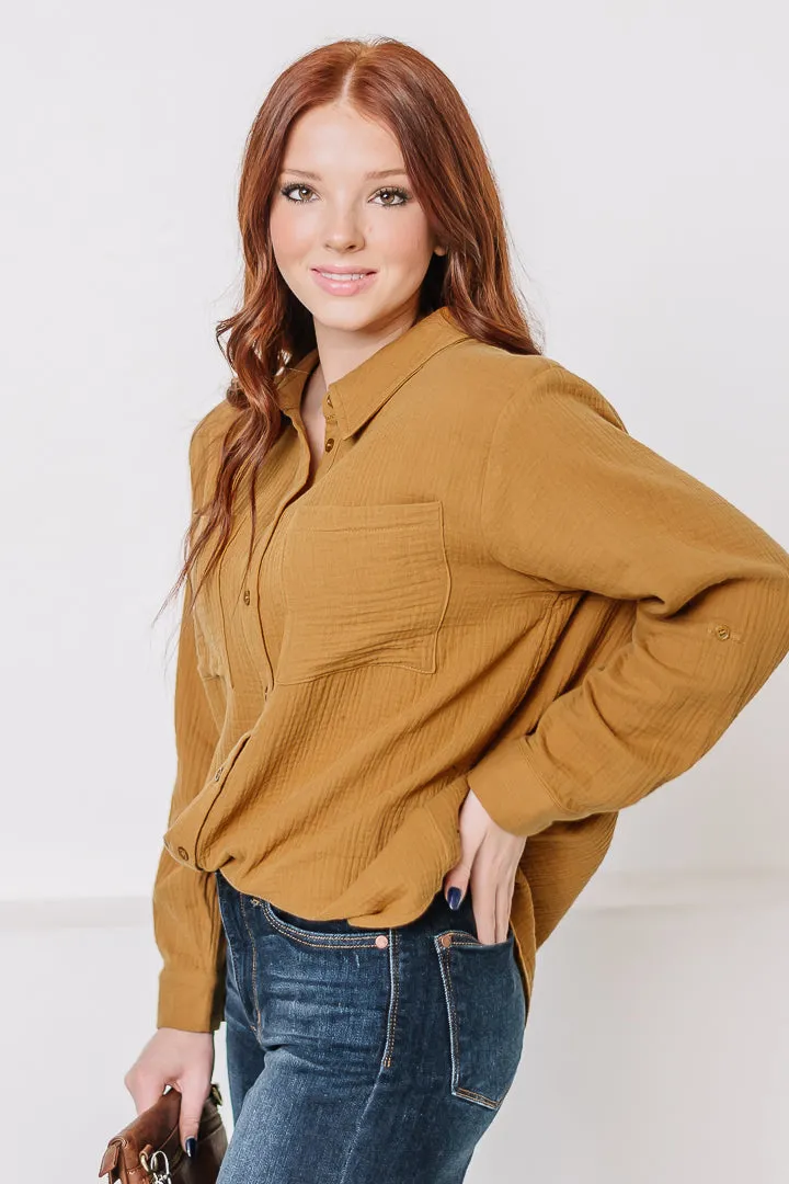 On A Roll Gauze Top | Toffee
