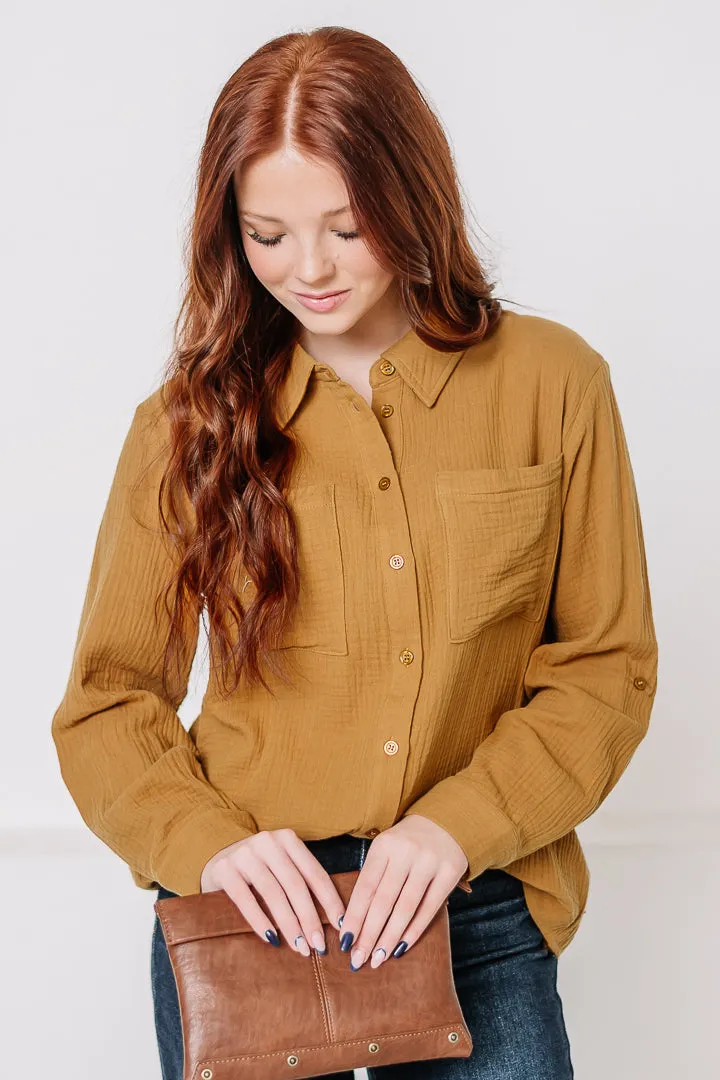 On A Roll Gauze Top | Toffee