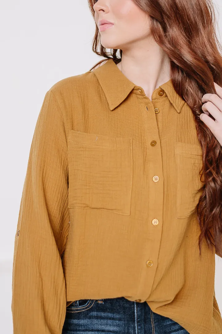 On A Roll Gauze Top | Toffee