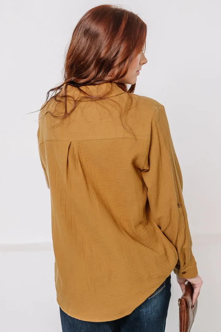 On A Roll Gauze Top | Toffee