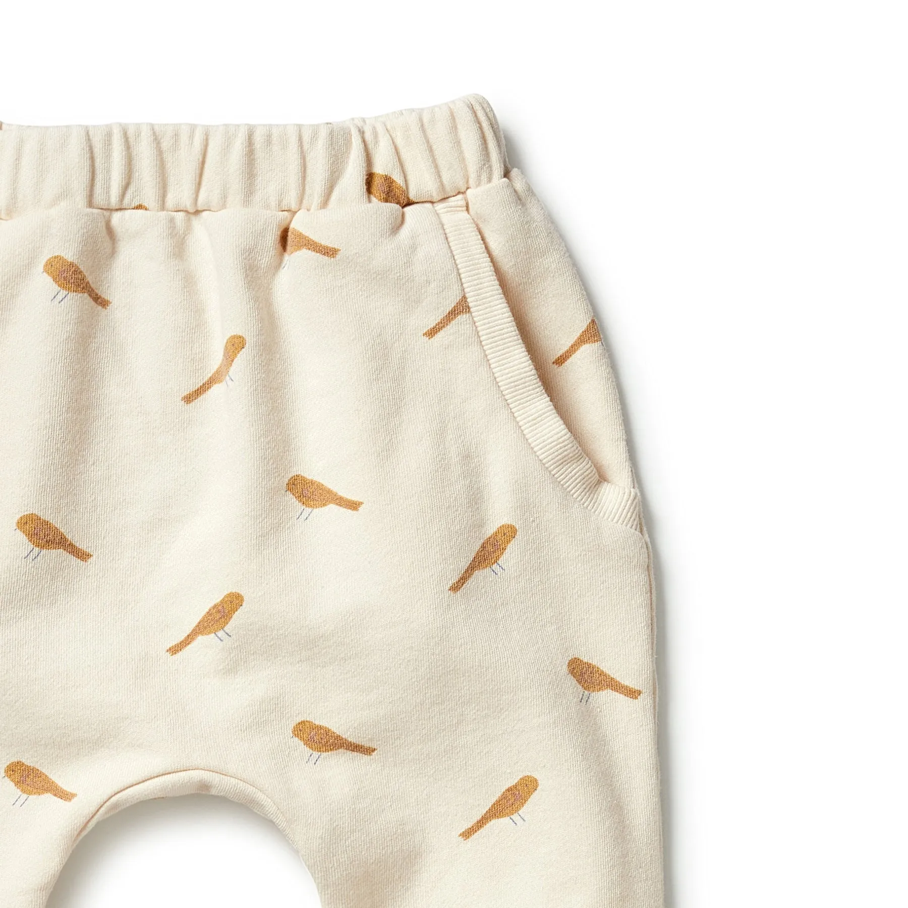 Organic Terry Slouch Kids Pant - Tweet Tweet