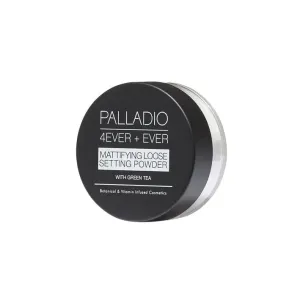 Palladio 4ever ever mattifying loose setting powder with green tea