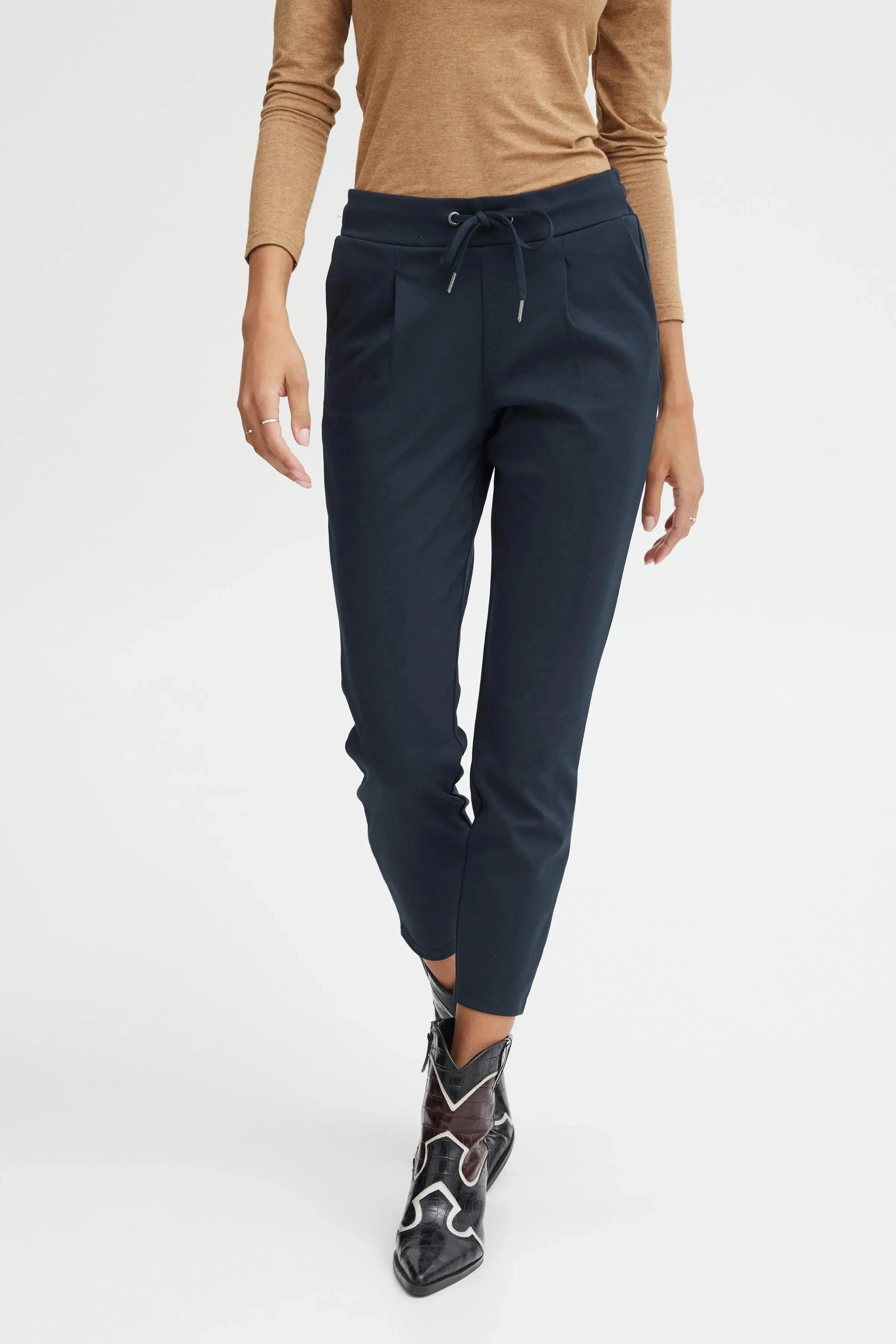 Pantalones B.Young Rizetta Cropped Copenhagen Night