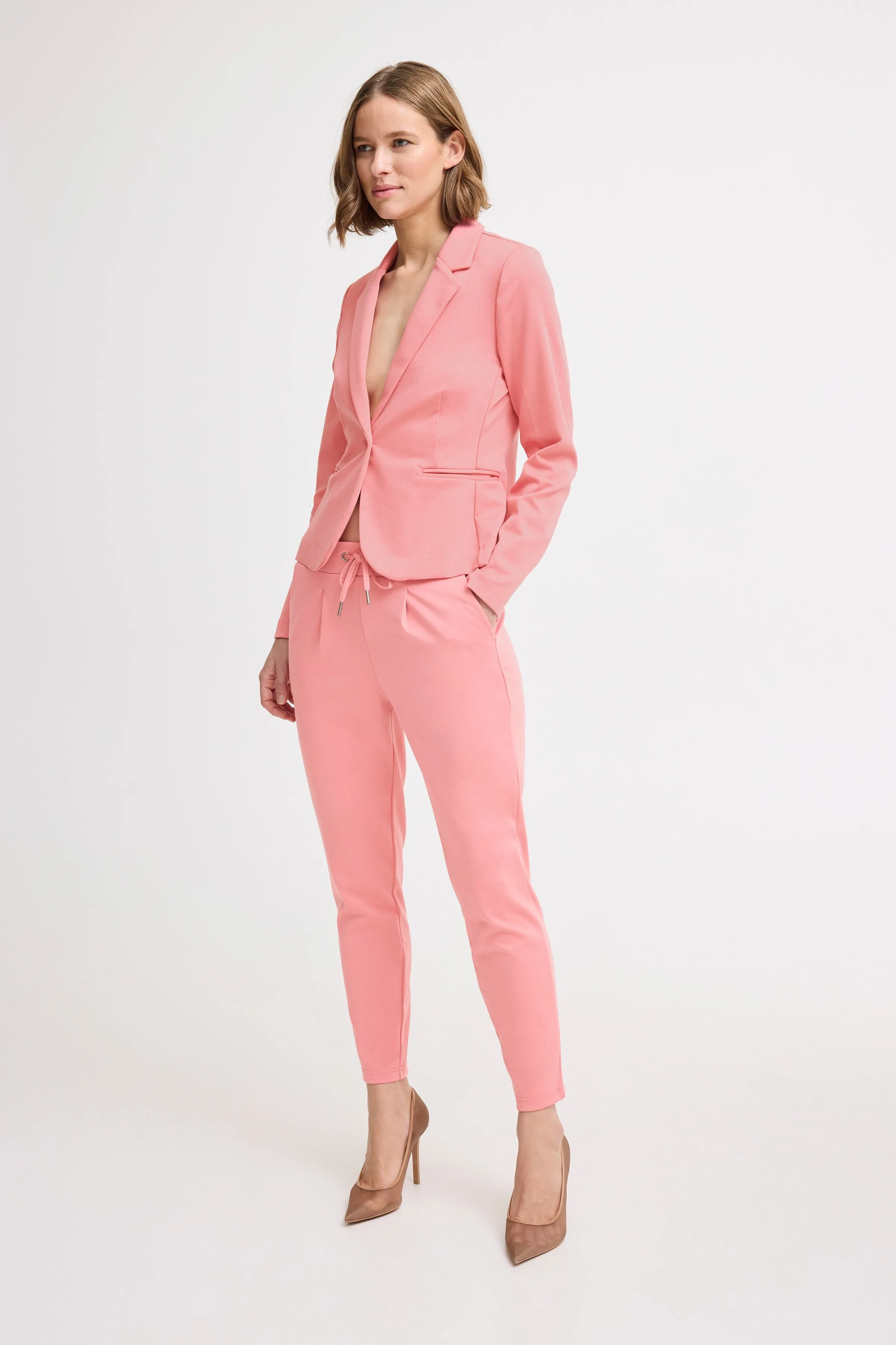 Pantalones B.YOUNG Rizetta Cropped Desert Rose
