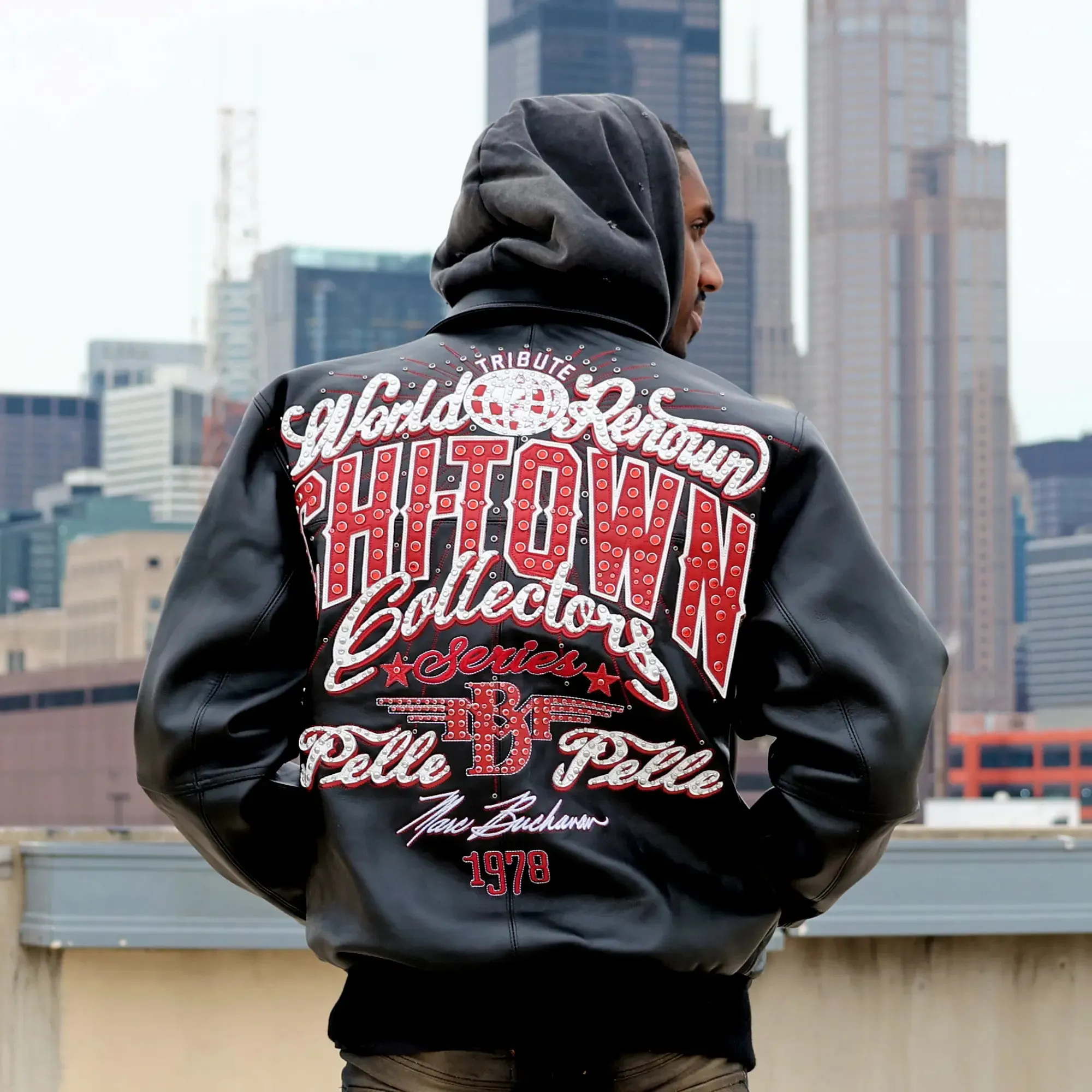 Pelle-Pelle X TB Men's Chi-Town Leather Jacket