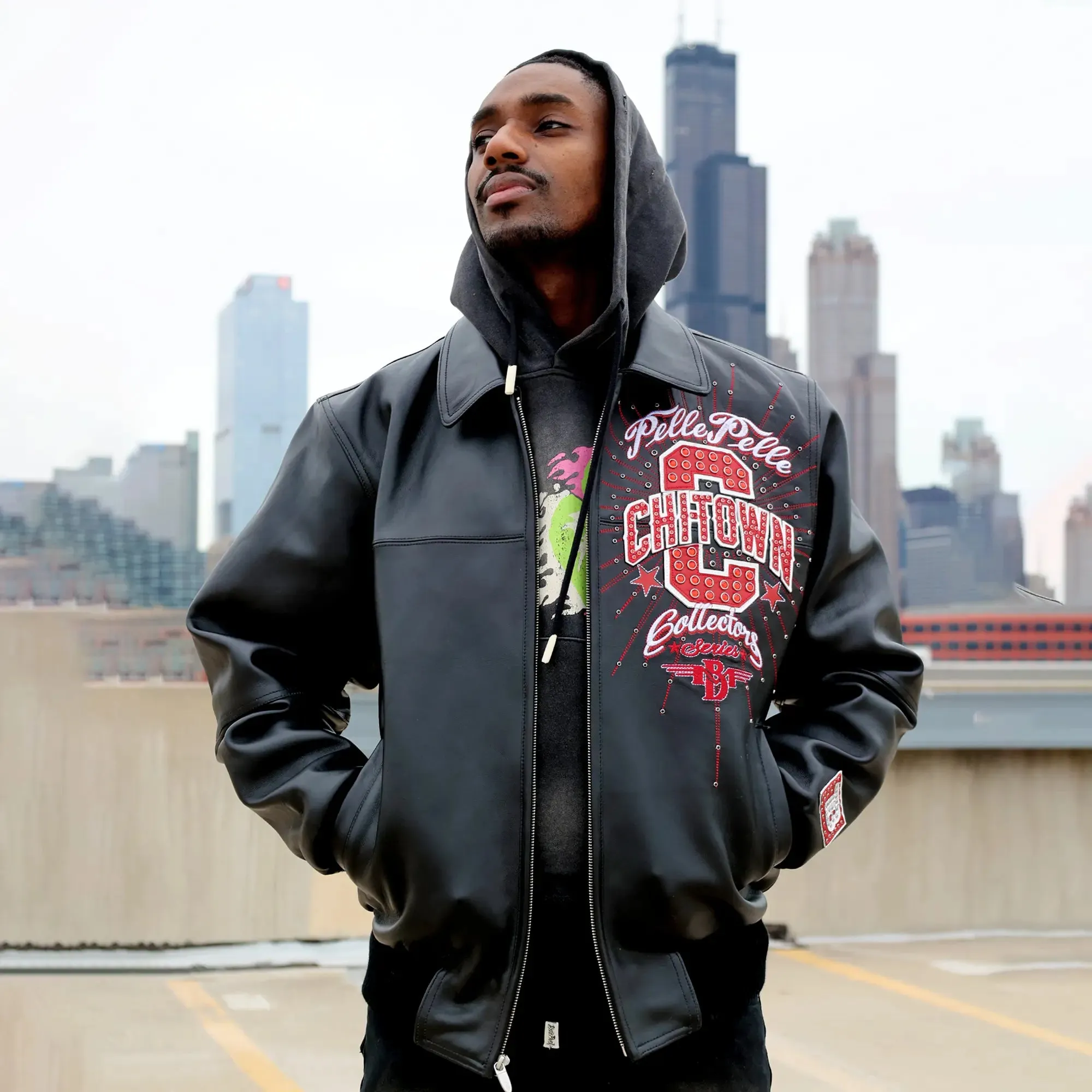 Pelle-Pelle X TB Men's Chi-Town Leather Jacket