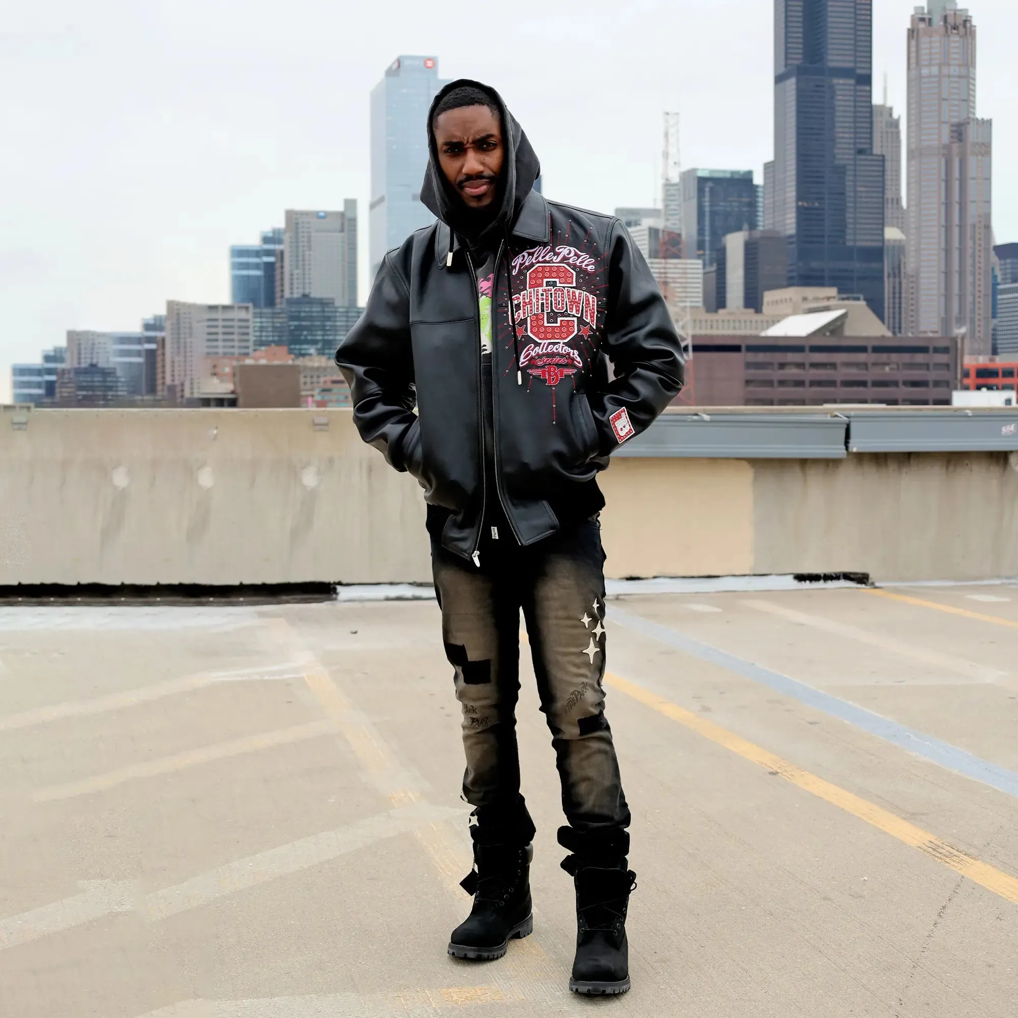 Pelle-Pelle X TB Men's Chi-Town Leather Jacket