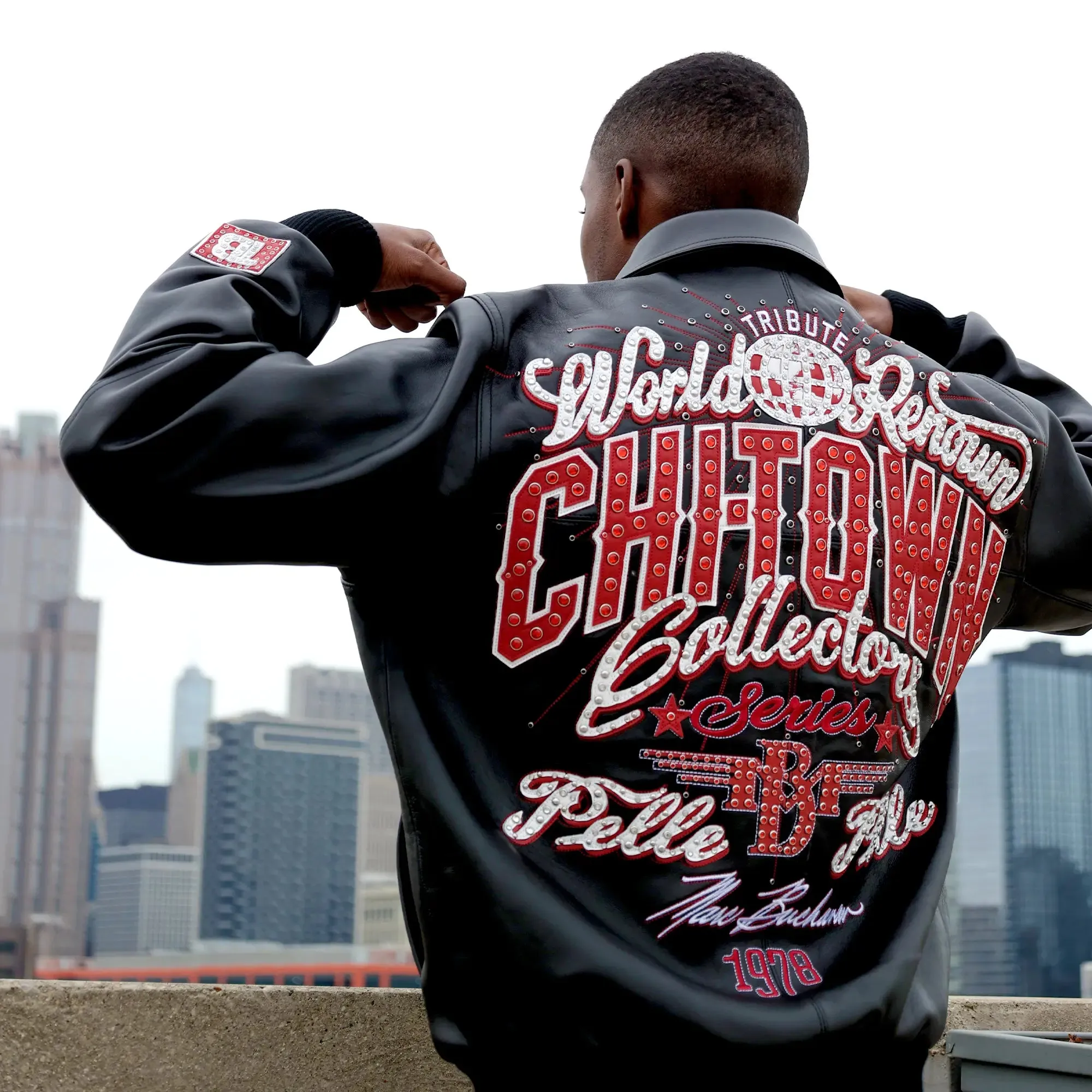 Pelle-Pelle X TB Men's Chi-Town Leather Jacket