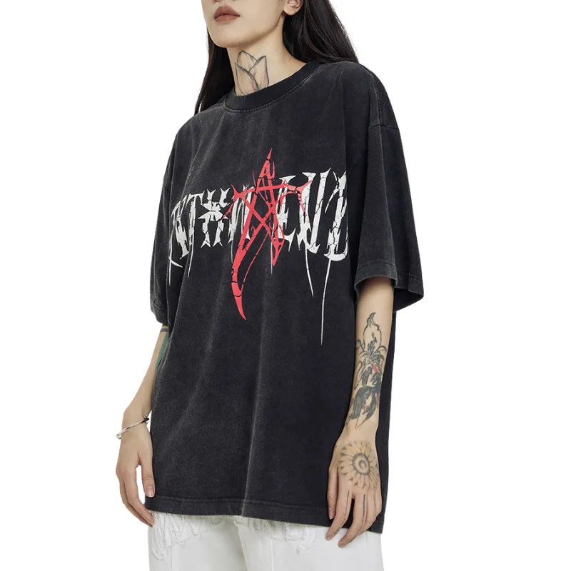 Pentagram Letter Graffiti T-shirt