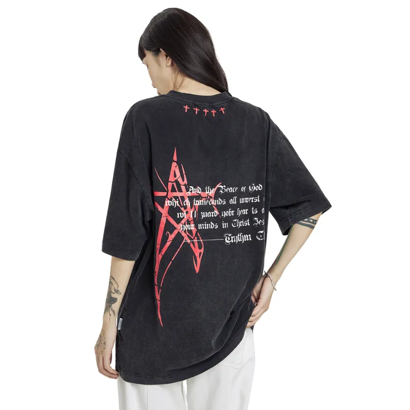 Pentagram Letter Graffiti T-shirt