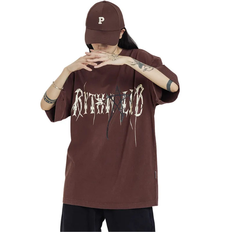 Pentagram Letter Graffiti T-shirt