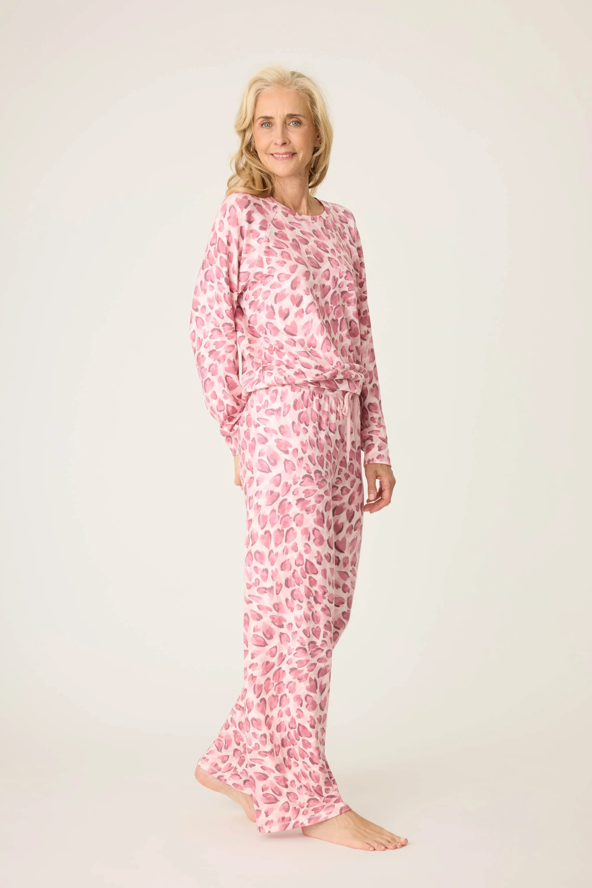 PJ Salvage Full of Love Heart Print PJ Set