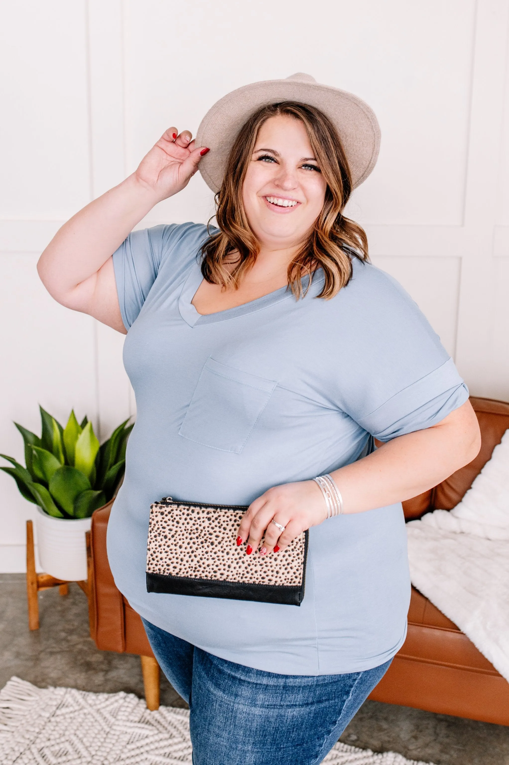 Pocketful Of Basics In Iced Blue