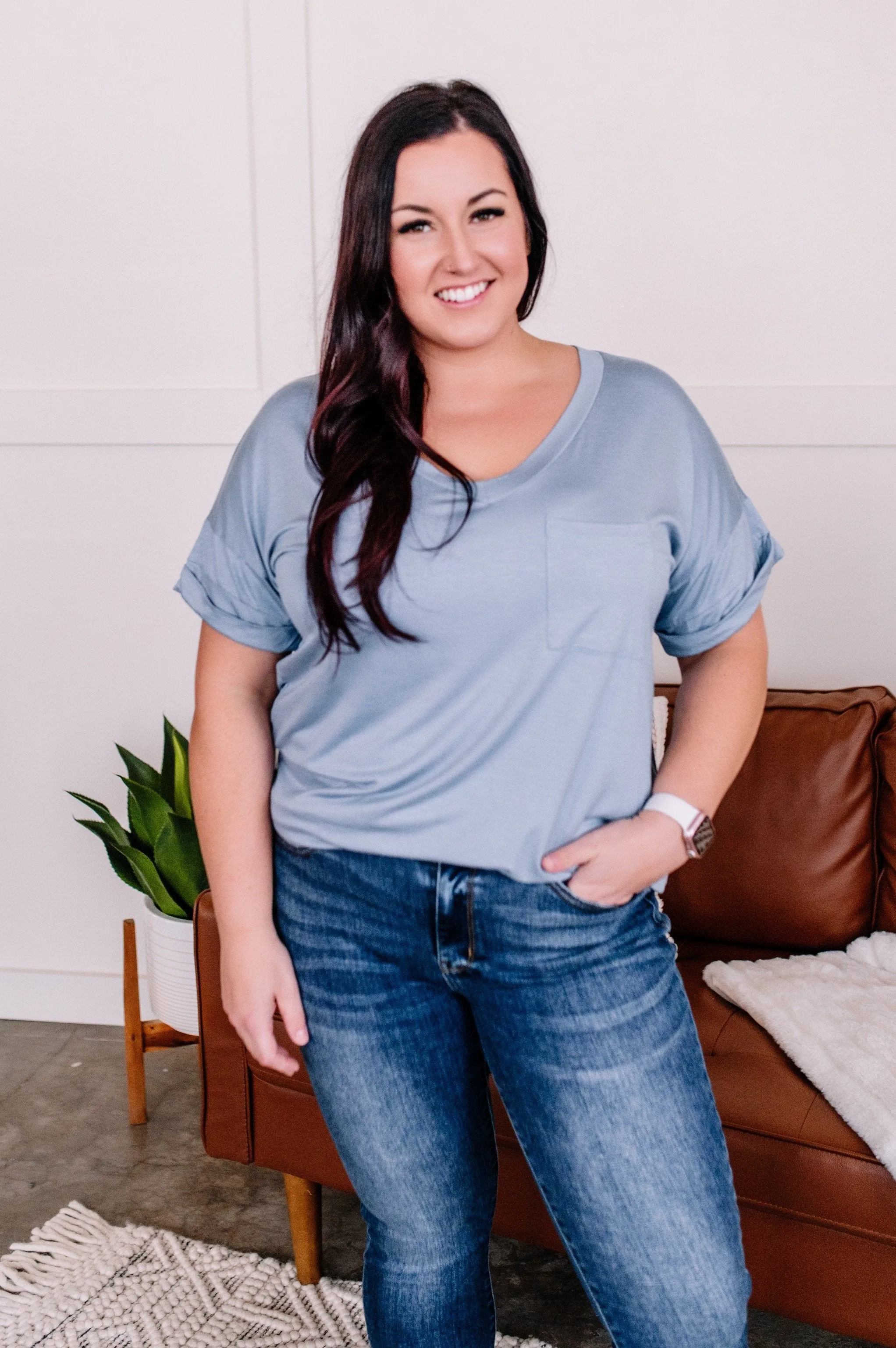 Pocketful Of Basics In Iced Blue