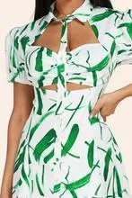 PRINT MINI DRESS WITH BRA INSERT