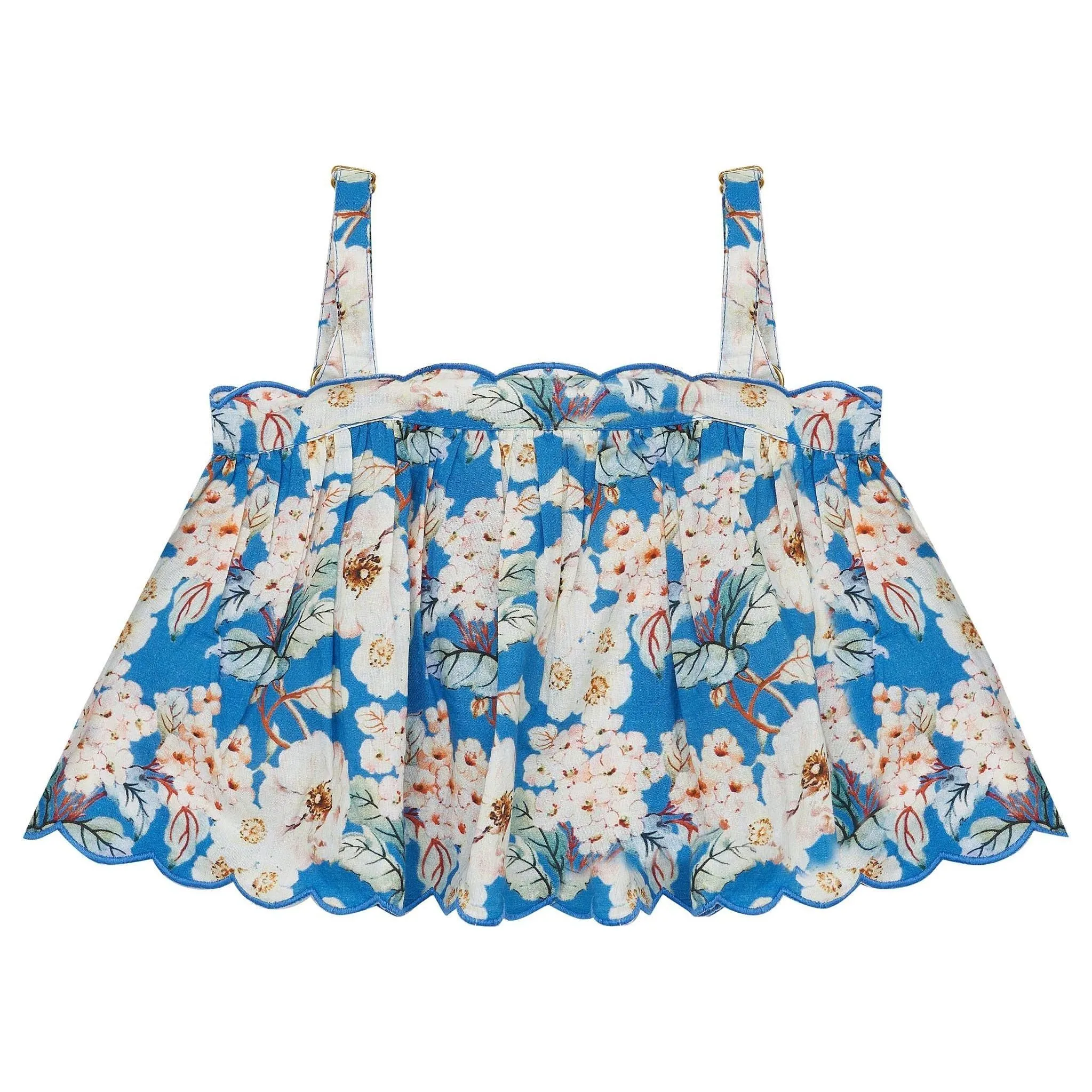 Pumpkin Pie Top-Moroccan Blue