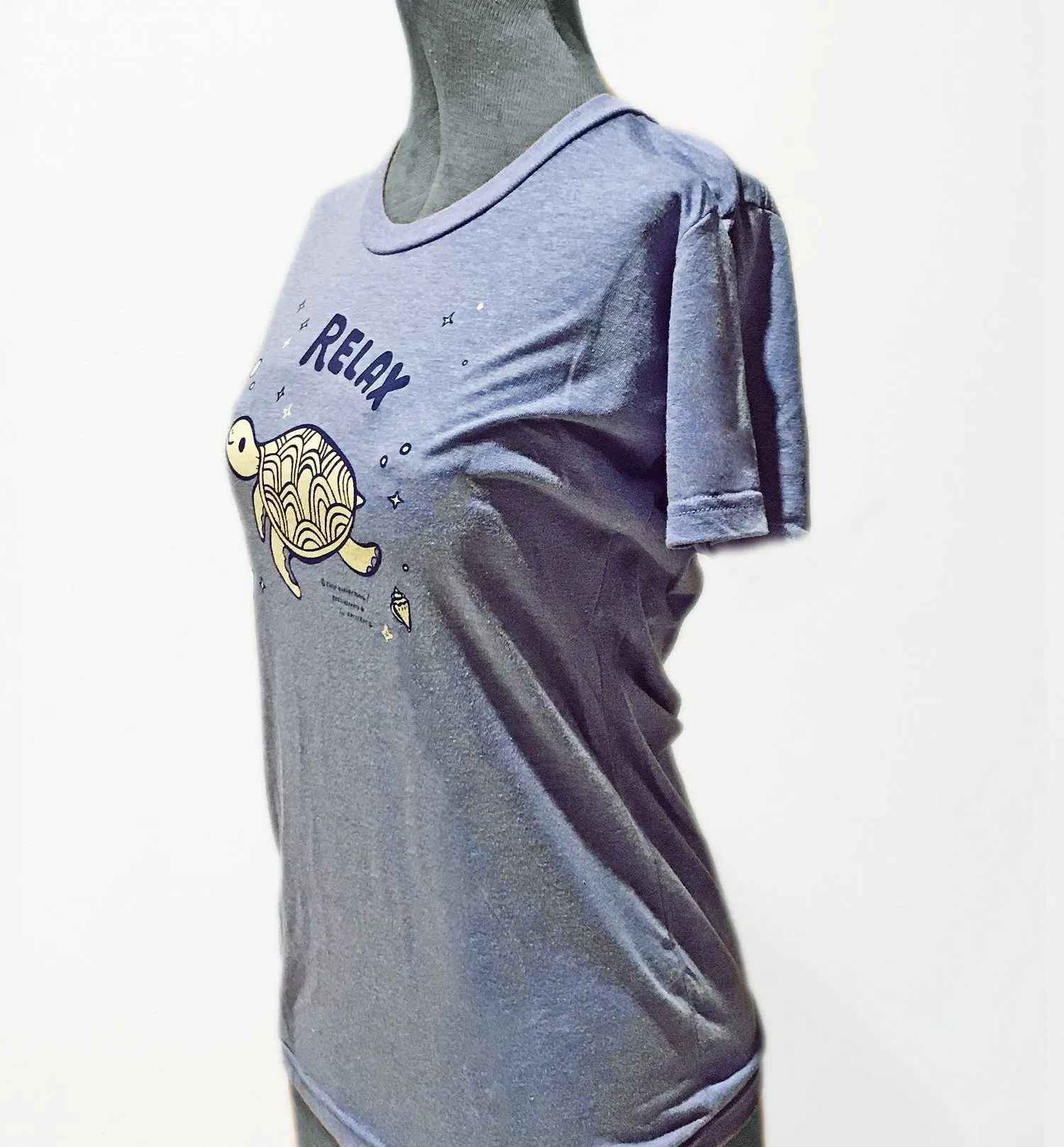 Relax! Sea Turtle Womens Graphic T-Shirt