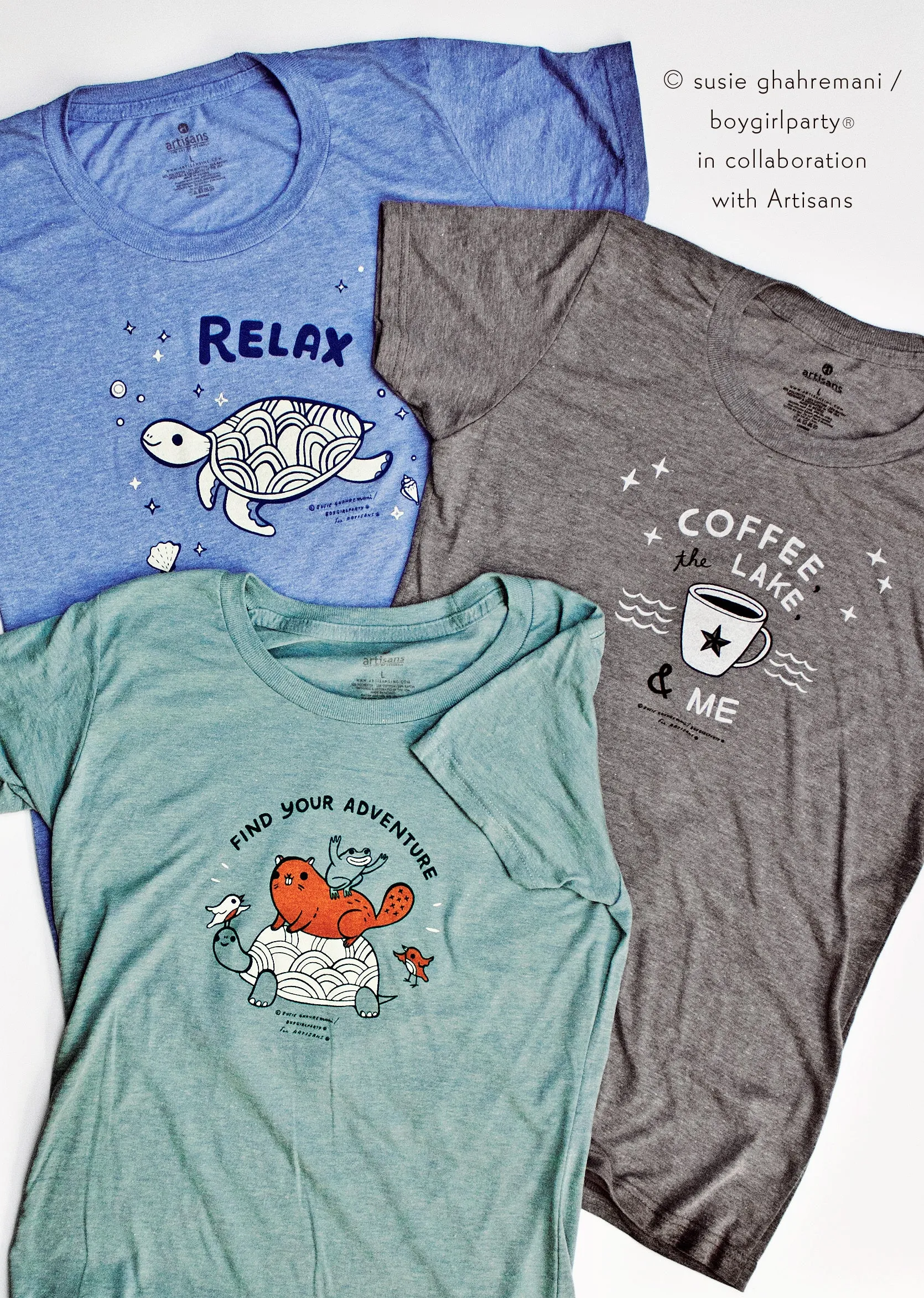 Relax! Sea Turtle Womens Graphic T-Shirt