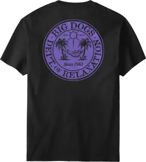 Relaxation Badge Purple T-shirt