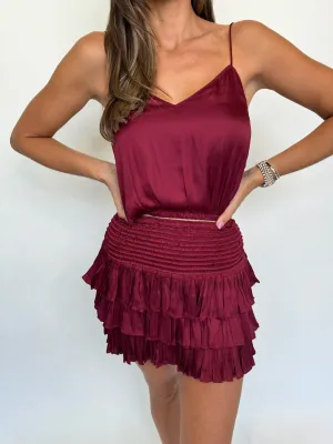 Reset Amore Top Maroon
