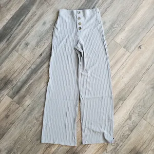 Rib Knit Wide Leg Pants