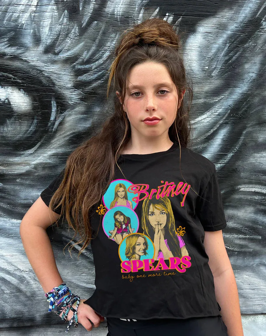 rowdy sprout- Britney Spears Not Quite Crop Tee (Vintage Black)