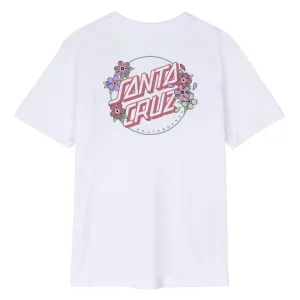 Santa Cruz Women's T-Shirt Blooming Dot T-Shirt - White