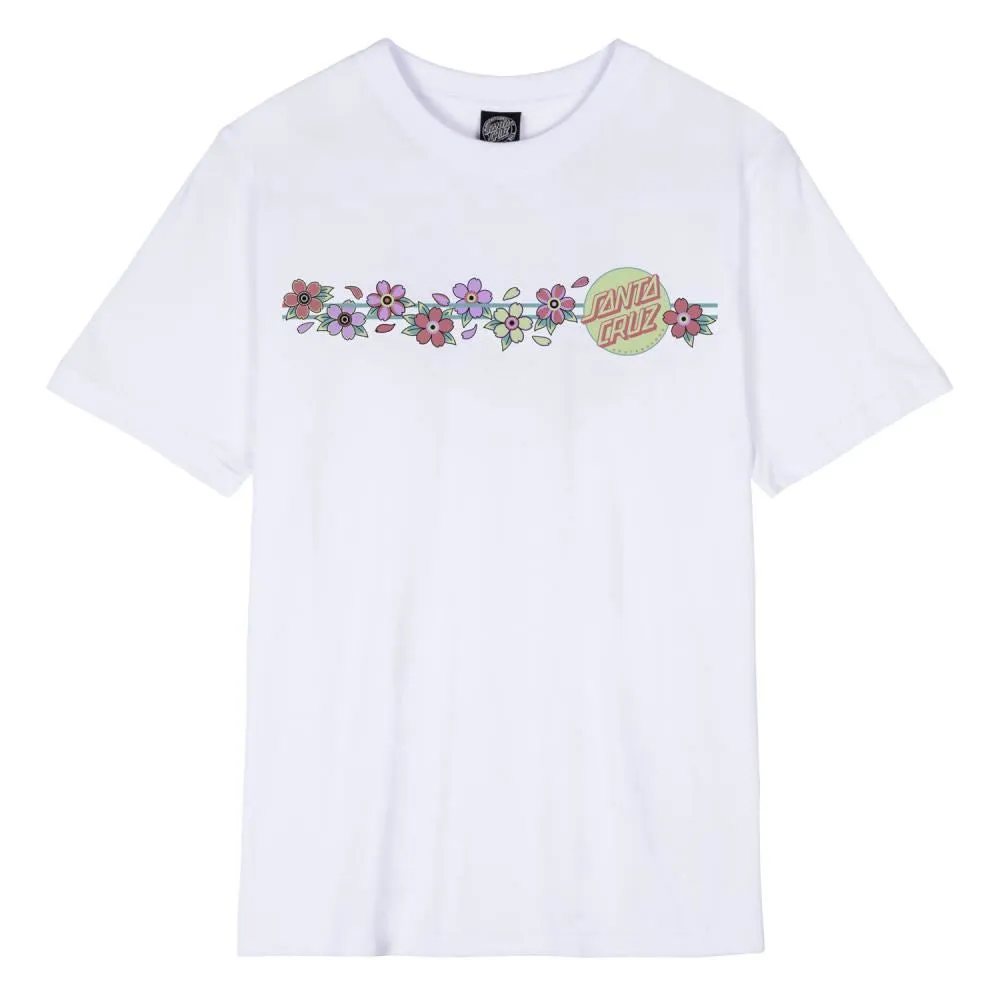 Santa Cruz Women's T-Shirt Blooming Dot T-Shirt - White