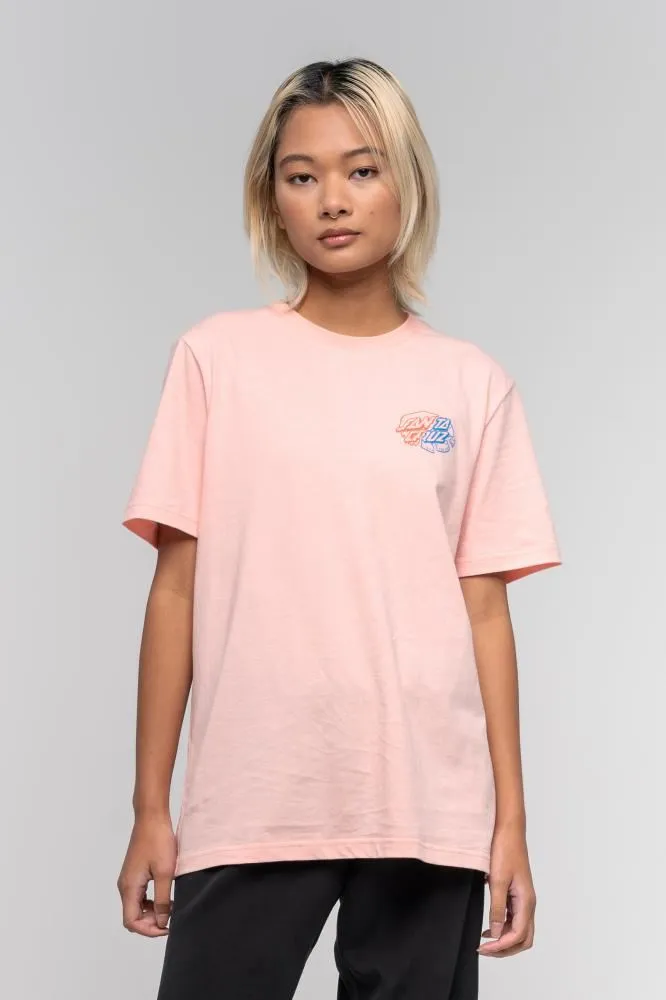 Santa Cruz Womens T-Shirt Universal Dot T-Shirt - Blossom