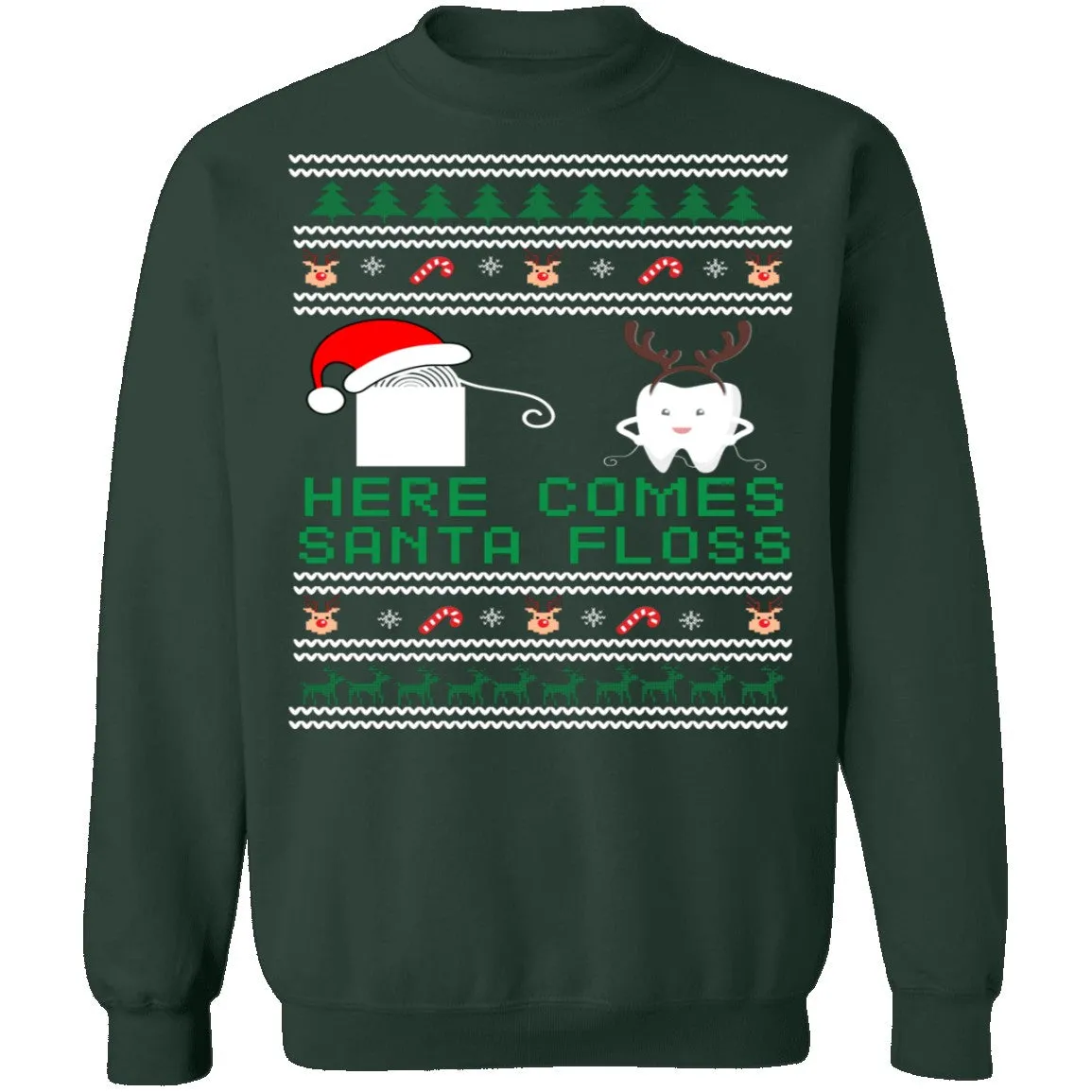 Santa Floss Ugly Christmas Sweater