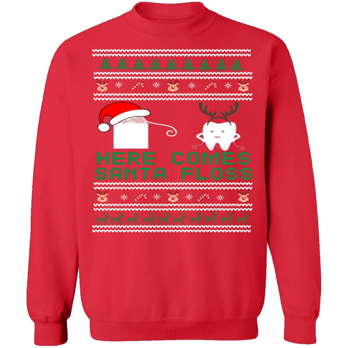 Santa Floss Ugly Christmas Sweater