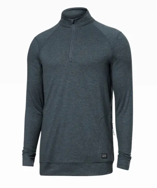 Saxx Peakdaze Half Zip - Turbulence Heather