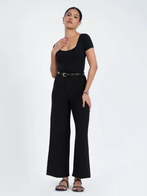 Seam Detail Wide Leg Pant