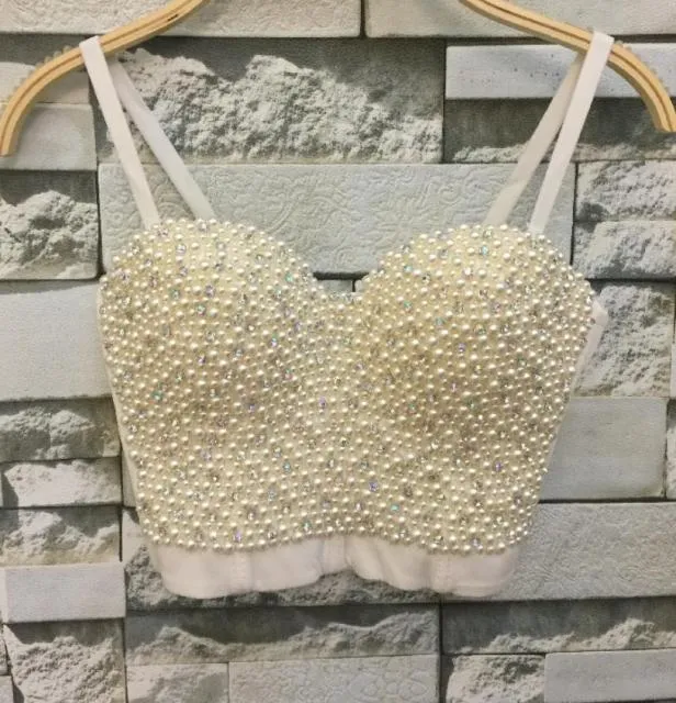 Sexy Bustier Bra Cropped bling