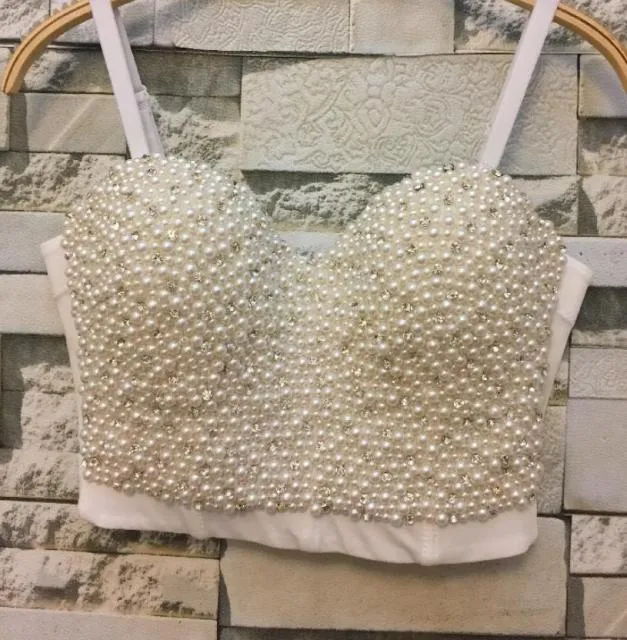 Sexy Bustier Bra Cropped bling