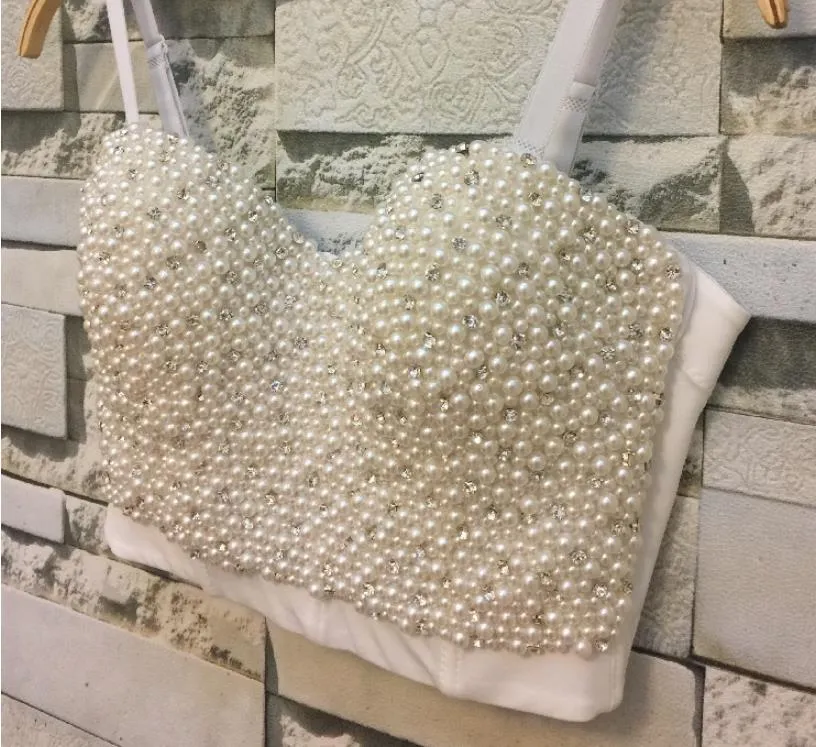 Sexy Bustier Bra Cropped bling