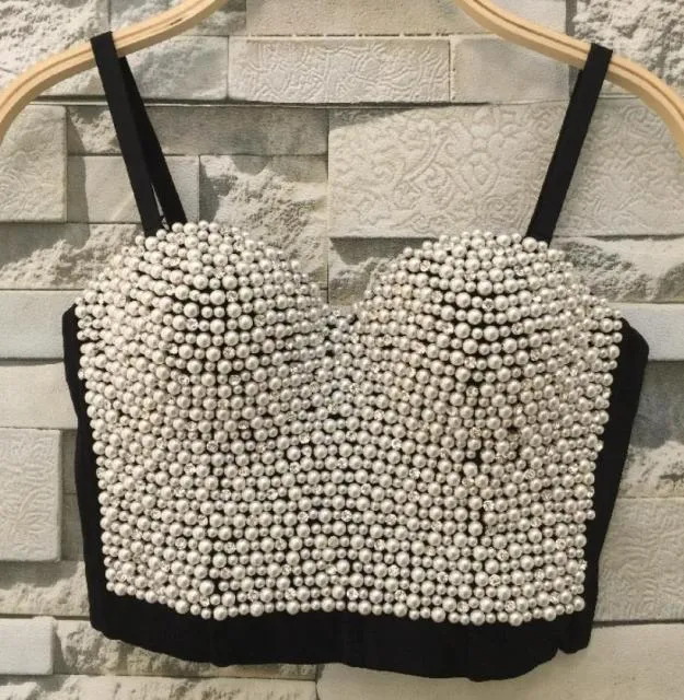 Sexy Bustier Bra Cropped bling