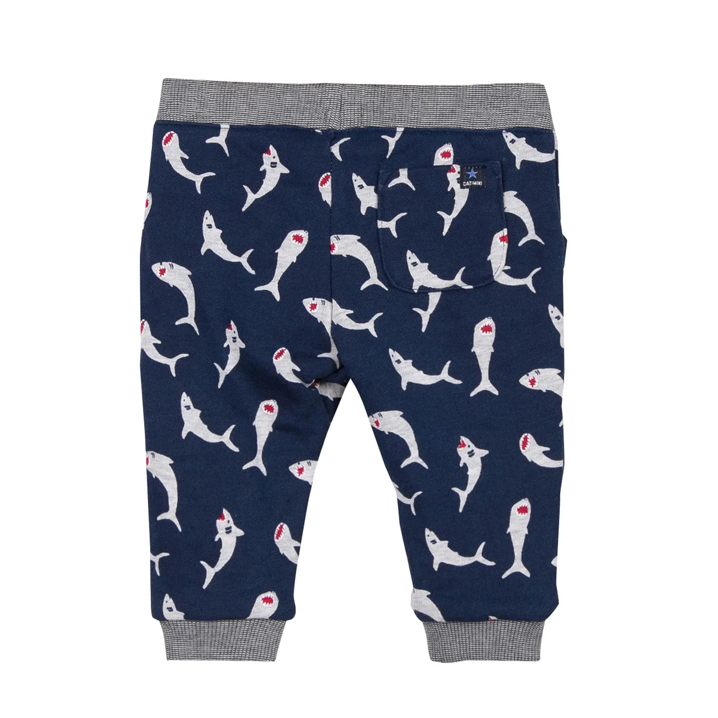 Shark Print Fleece Sweatpants