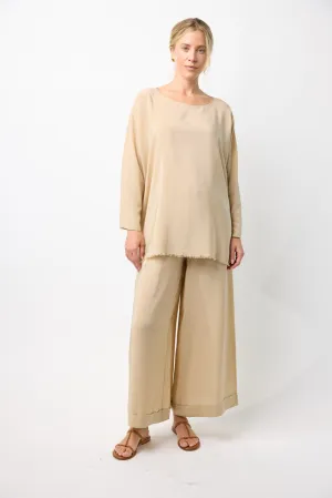 Silk Wide Leg Pants