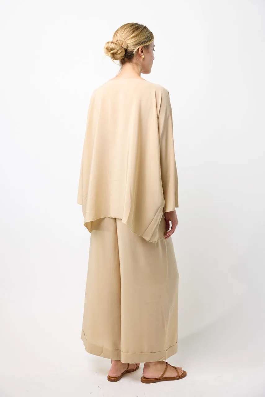 Silk Wide Leg Pants