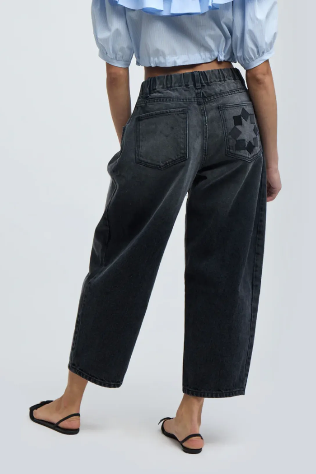 Silverlake Elastic Waist Jeans | Washed Charcoal