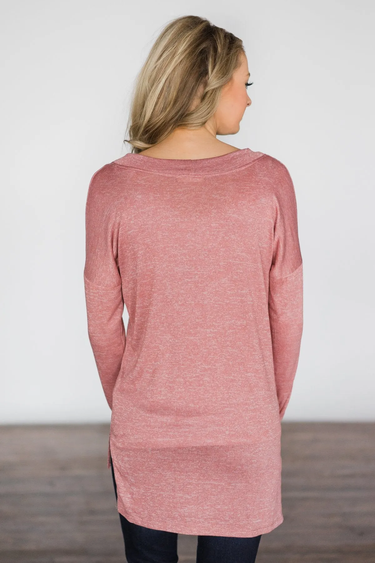 Simply Soft High Low Top ~ Salmon
