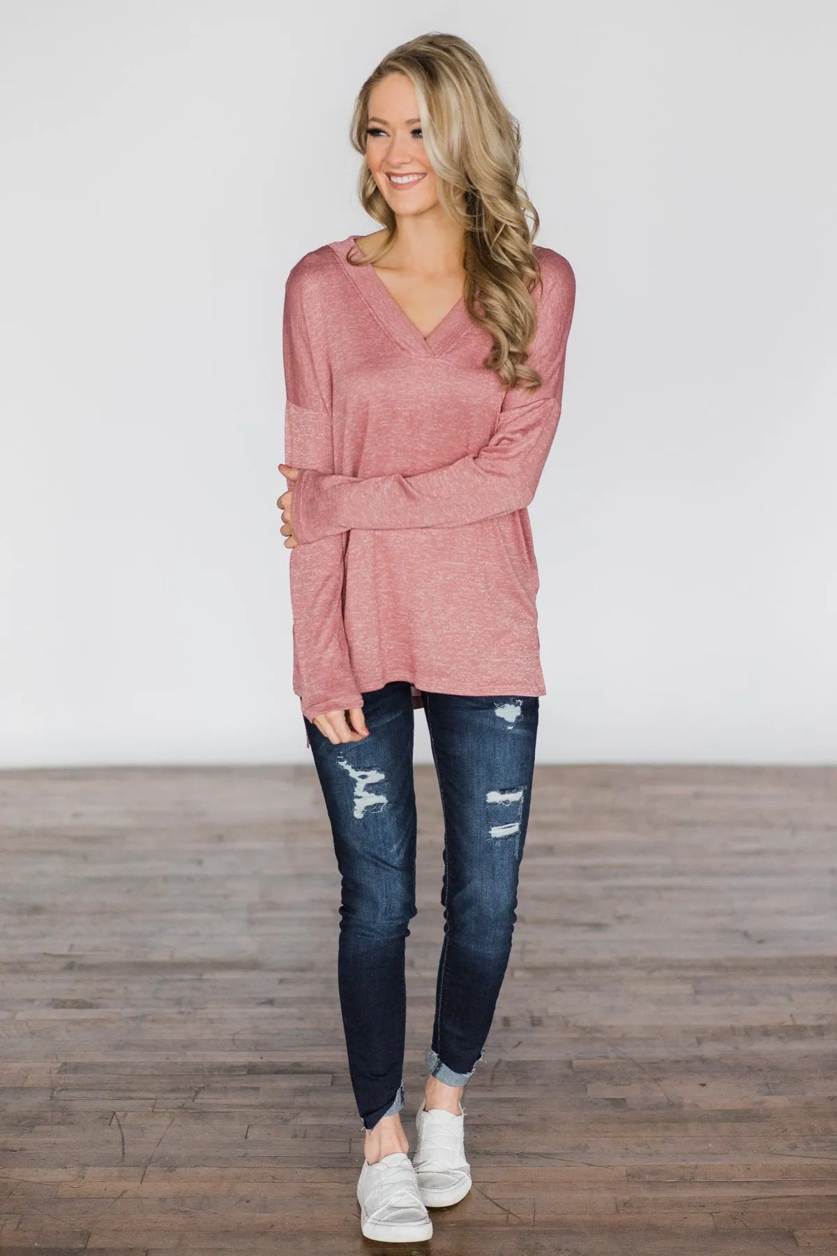 Simply Soft High Low Top ~ Salmon