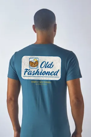 Simply Southern Old Fashioned T-Shirt for Men in Blue | MN-SS-OLD-COMET
