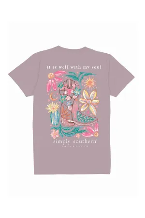 Simply Southern Plus Size Soul T-Shirt for Women in Purple | EXT-SS-SOUL-PARAGON