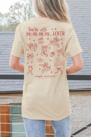 Simply Southern You’re My Lover T-Shirt for Women in Natural | SS-YOUARE-NATURAL