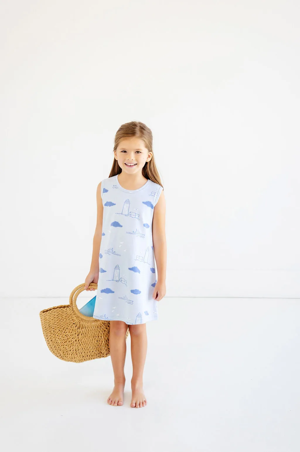Sleeveless Polly Play Dress - Loggerhead Lighthouse